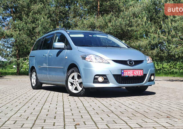 Синий Мазда 5, объемом двигателя 1.8 л и пробегом 152 тыс. км за 5900 $, фото 1 на Automoto.ua