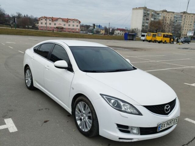 Белый Мазда 6, объемом двигателя 2 л и пробегом 300 тыс. км за 6750 $, фото 1 на Automoto.ua