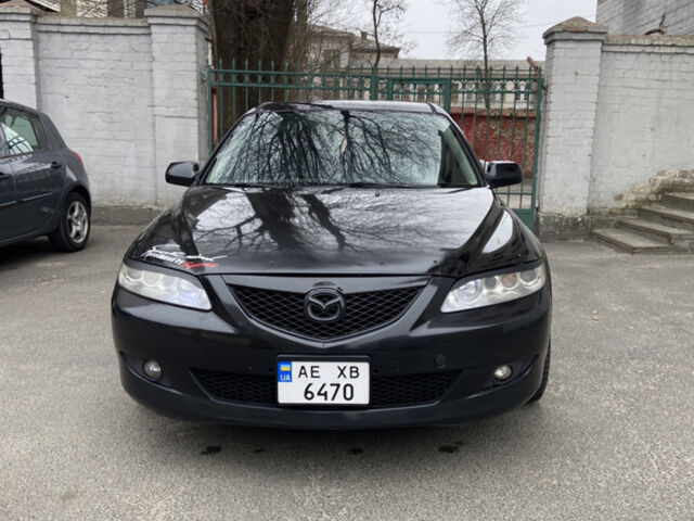Черный Мазда 6, объемом двигателя 2.3 л и пробегом 173 тыс. км за 4600 $, фото 1 на Automoto.ua