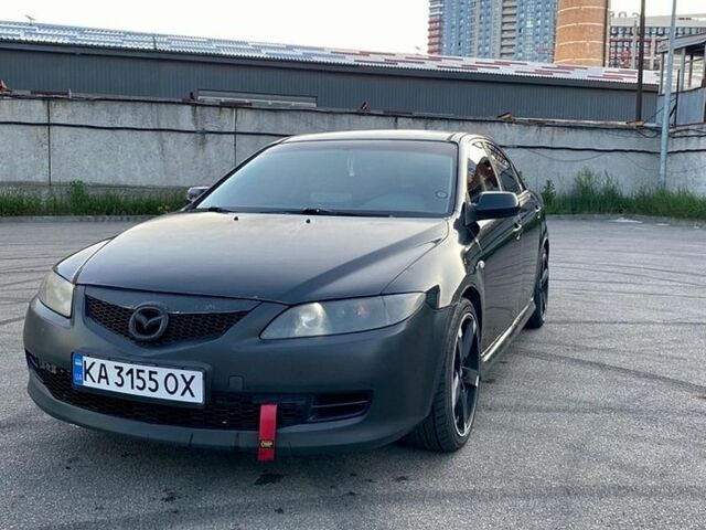 Черный Мазда 6, объемом двигателя 1.8 л и пробегом 369 тыс. км за 3200 $, фото 1 на Automoto.ua