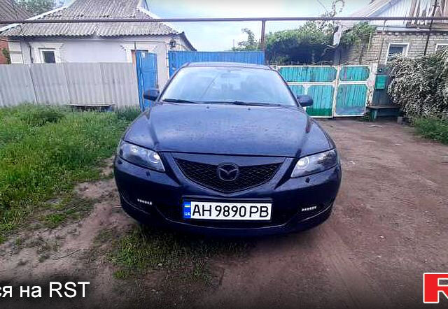 Черный Мазда 6, объемом двигателя 2 л и пробегом 220 тыс. км за 5000 $, фото 1 на Automoto.ua