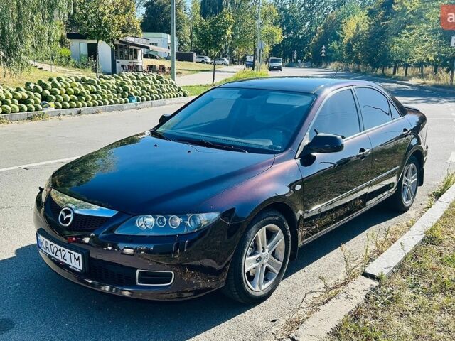 Черный Мазда 6, объемом двигателя 2 л и пробегом 216 тыс. км за 5450 $, фото 1 на Automoto.ua