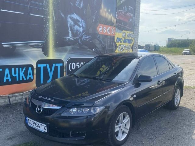 Черный Мазда 6, объемом двигателя 2 л и пробегом 178 тыс. км за 4950 $, фото 1 на Automoto.ua