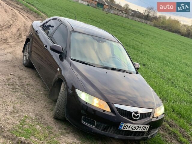 Черный Мазда 6, объемом двигателя 2 л и пробегом 352 тыс. км за 4550 $, фото 1 на Automoto.ua