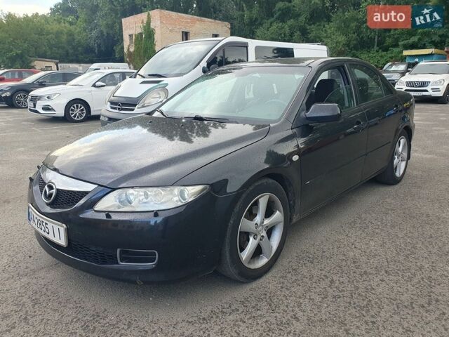 Черный Мазда 6, объемом двигателя 2 л и пробегом 277 тыс. км за 3300 $, фото 1 на Automoto.ua