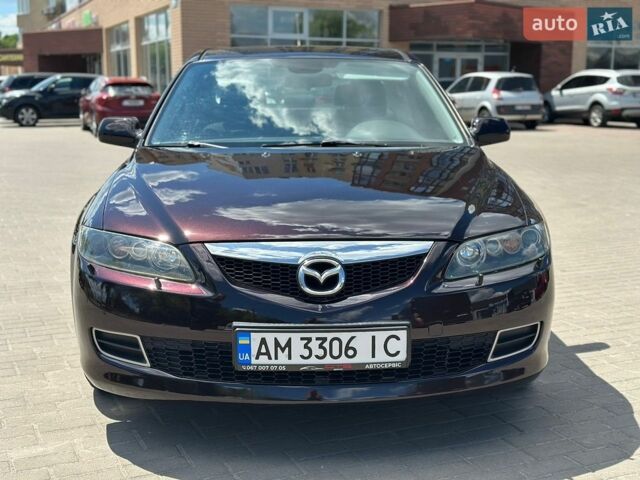 Черный Мазда 6, объемом двигателя 2 л и пробегом 213 тыс. км за 5450 $, фото 1 на Automoto.ua