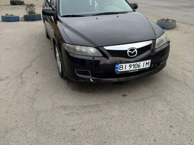 Чорний Мазда 6, об'ємом двигуна 2 л та пробігом 250 тис. км за 4800 $, фото 1 на Automoto.ua