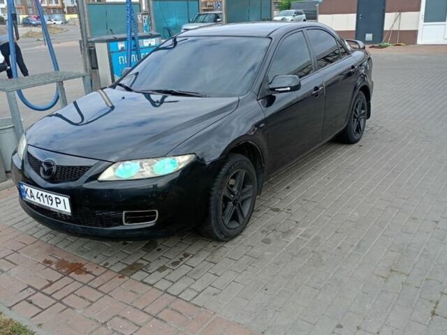 Черный Мазда 6, объемом двигателя 2 л и пробегом 270 тыс. км за 4600 $, фото 1 на Automoto.ua