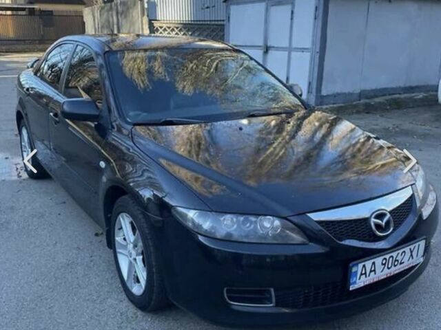 Черный Мазда 6, объемом двигателя 2 л и пробегом 320 тыс. км за 4300 $, фото 1 на Automoto.ua