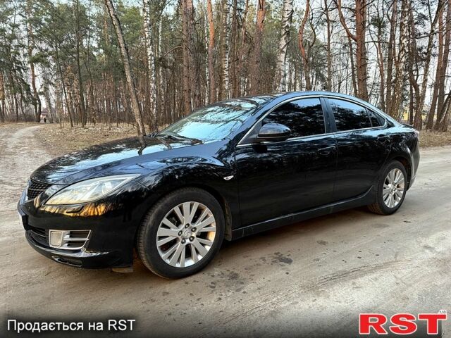 Черный Мазда 6, объемом двигателя 2 л и пробегом 200 тыс. км за 6500 $, фото 1 на Automoto.ua