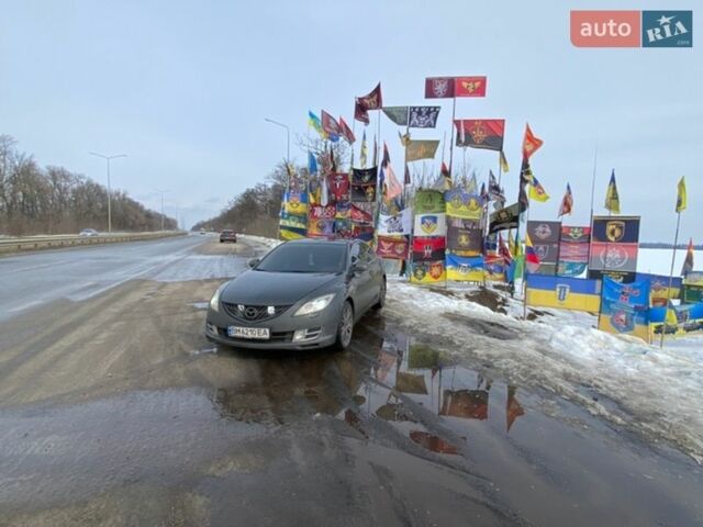 Черный Мазда 6, объемом двигателя 2 л и пробегом 239 тыс. км за 6000 $, фото 1 на Automoto.ua