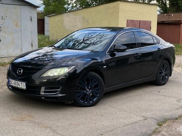 Черный Мазда 6, объемом двигателя 2 л и пробегом 300 тыс. км за 5500 $, фото 1 на Automoto.ua