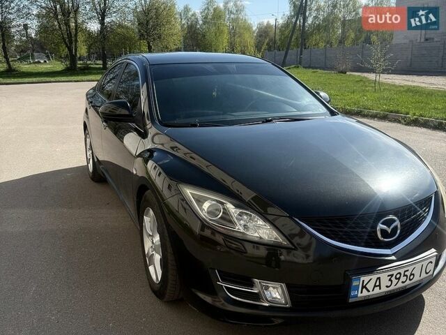 Черный Мазда 6, объемом двигателя 2 л и пробегом 222 тыс. км за 7500 $, фото 1 на Automoto.ua