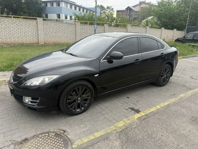 Черный Мазда 6, объемом двигателя 2 л и пробегом 189 тыс. км за 7500 $, фото 1 на Automoto.ua