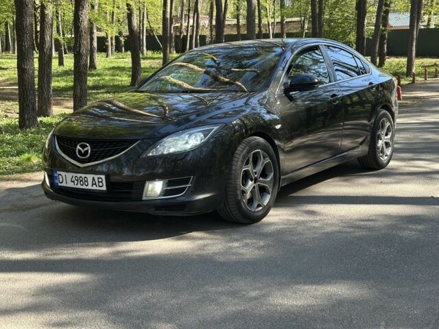 Черный Мазда 6, объемом двигателя 2 л и пробегом 215 тыс. км за 6999 $, фото 1 на Automoto.ua