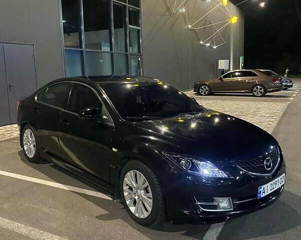 Черный Мазда 6, объемом двигателя 2 л и пробегом 170 тыс. км за 5300 $, фото 1 на Automoto.ua