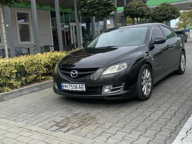 Черный Мазда 6, объемом двигателя 2 л и пробегом 370 тыс. км за 6000 $, фото 1 на Automoto.ua
