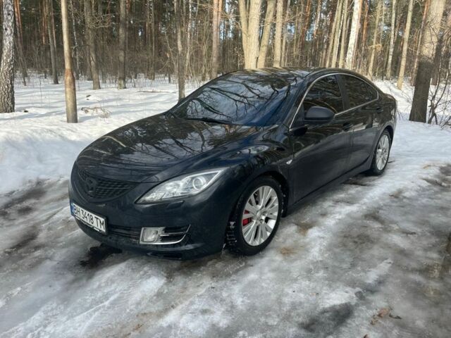 Черный Мазда 6, объемом двигателя 2 л и пробегом 215 тыс. км за 5700 $, фото 1 на Automoto.ua