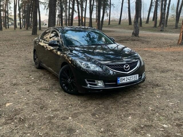 Черный Мазда 6, объемом двигателя 2 л и пробегом 238 тыс. км за 7100 $, фото 1 на Automoto.ua