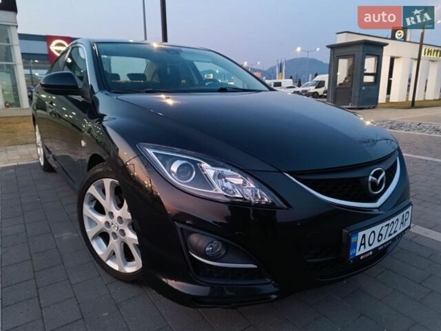 Черный Мазда 6, объемом двигателя 2 л и пробегом 282 тыс. км за 6000 $, фото 1 на Automoto.ua
