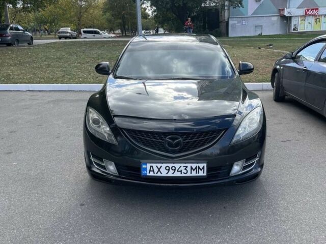Черный Мазда 6, объемом двигателя 2 л и пробегом 263 тыс. км за 6500 $, фото 1 на Automoto.ua