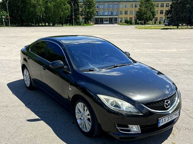 Черный Мазда 6, объемом двигателя 2 л и пробегом 290 тыс. км за 6700 $, фото 1 на Automoto.ua
