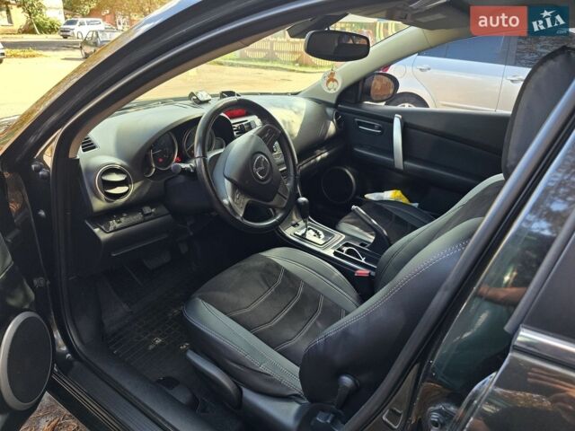 Черный Мазда 6, объемом двигателя 2 л и пробегом 220 тыс. км за 8200 $, фото 1 на Automoto.ua