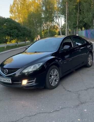 Черный Мазда 6, объемом двигателя 1.8 л и пробегом 215 тыс. км за 6000 $, фото 1 на Automoto.ua