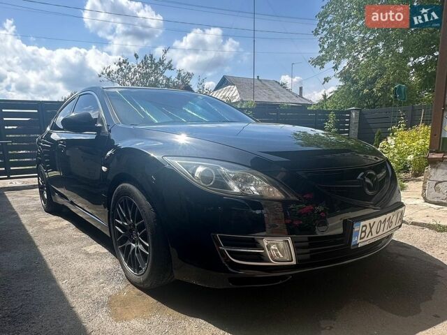 Черный Мазда 6, объемом двигателя 2 л и пробегом 197 тыс. км за 8000 $, фото 1 на Automoto.ua
