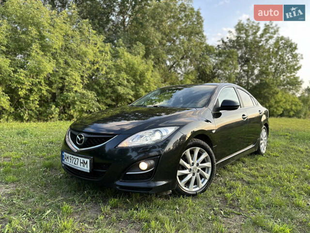 Черный Мазда 6, объемом двигателя 2 л и пробегом 247 тыс. км за 6950 $, фото 1 на Automoto.ua
