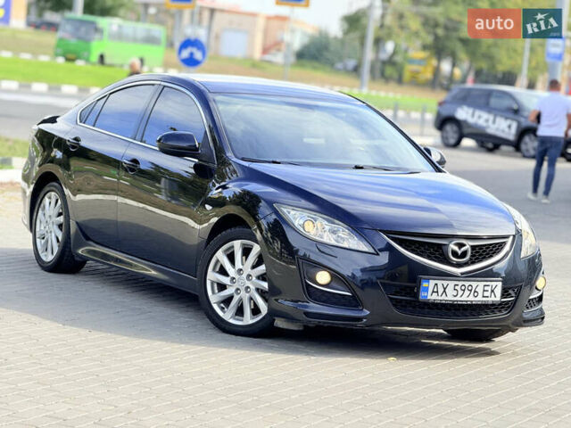 Черный Мазда 6, объемом двигателя 2 л и пробегом 169 тыс. км за 7850 $, фото 1 на Automoto.ua