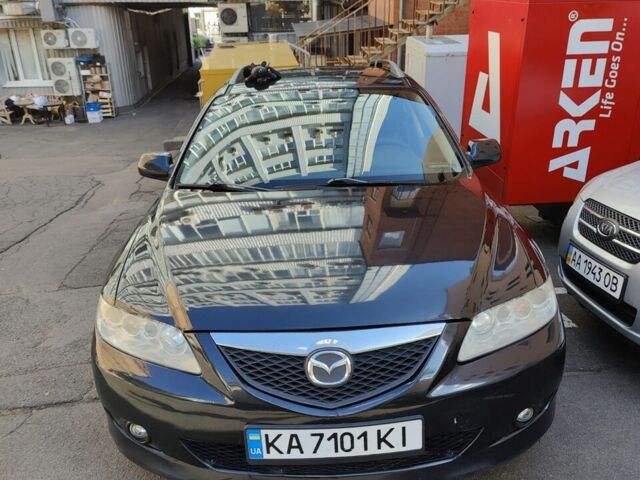 Черный Мазда 6, объемом двигателя 2 л и пробегом 340 тыс. км за 2200 $, фото 1 на Automoto.ua