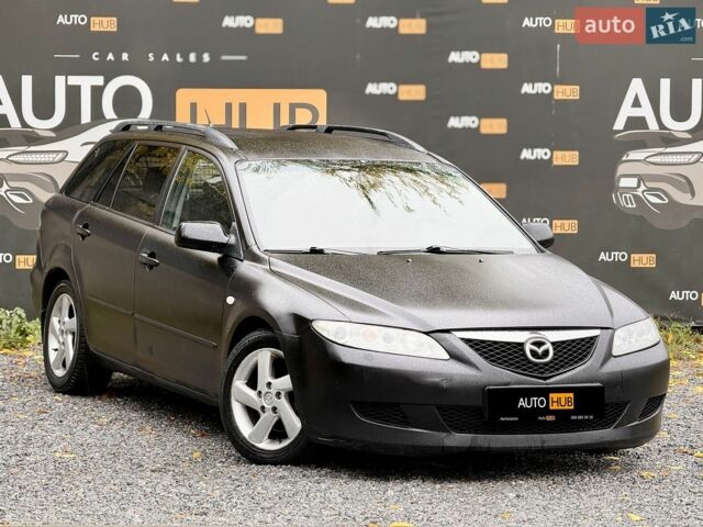 Черный Мазда 6, объемом двигателя 2 л и пробегом 350 тыс. км за 3800 $, фото 1 на Automoto.ua