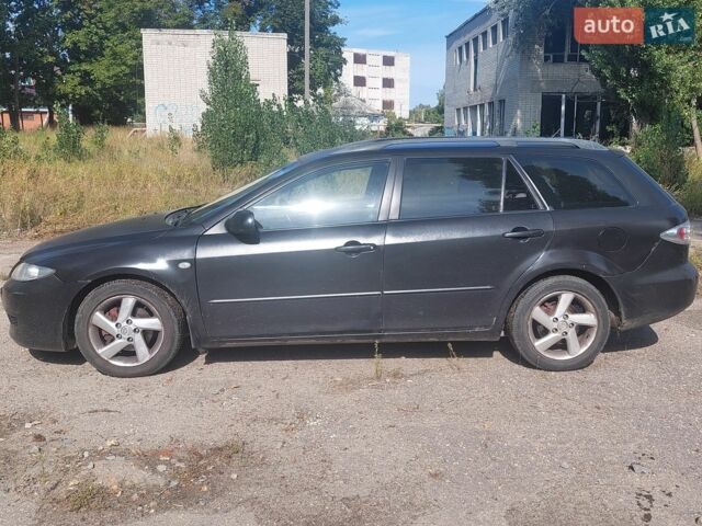 Черный Мазда 6, объемом двигателя 2 л и пробегом 350 тыс. км за 3000 $, фото 1 на Automoto.ua