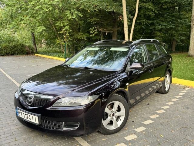 Черный Мазда 6, объемом двигателя 2 л и пробегом 272 тыс. км за 3716 $, фото 1 на Automoto.ua