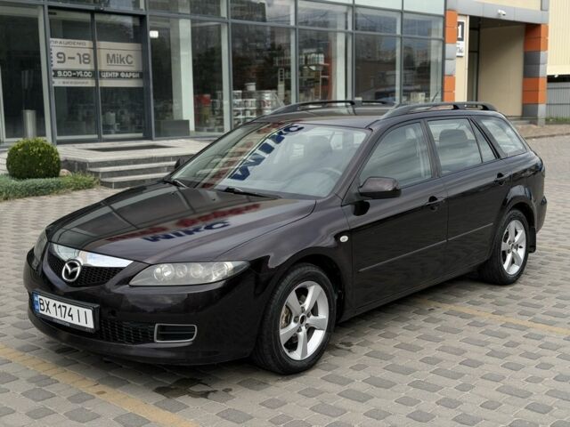 Черный Мазда 6, объемом двигателя 2 л и пробегом 272 тыс. км за 4486 $, фото 1 на Automoto.ua