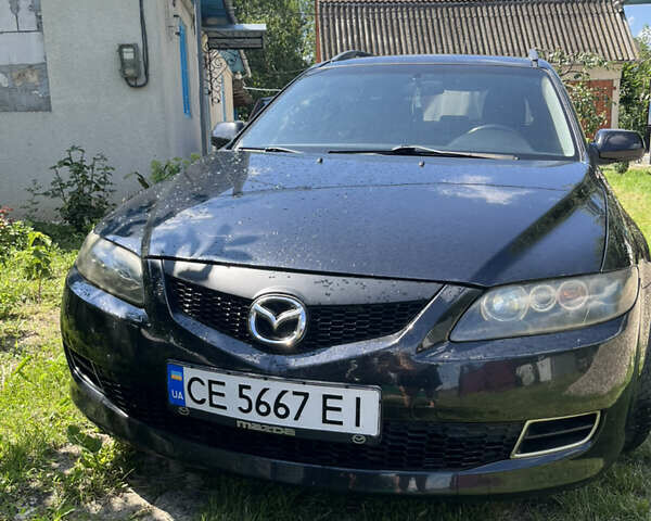 Чорний Мазда 6, об'ємом двигуна 2 л та пробігом 376 тис. км за 4300 $, фото 1 на Automoto.ua