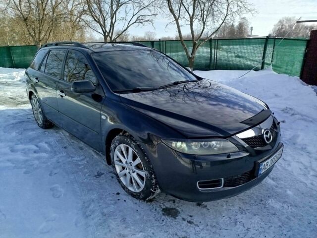 Черный Мазда 6, объемом двигателя 2.3 л и пробегом 217 тыс. км за 5500 $, фото 1 на Automoto.ua