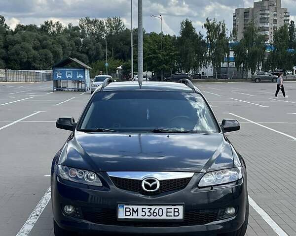 Черный Мазда 6, объемом двигателя 1.8 л и пробегом 320 тыс. км за 5100 $, фото 1 на Automoto.ua