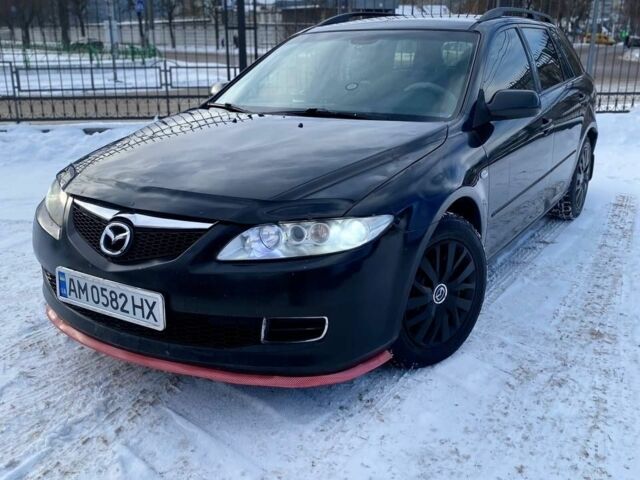 Черный Мазда 6, объемом двигателя 2 л и пробегом 309 тыс. км за 3400 $, фото 1 на Automoto.ua
