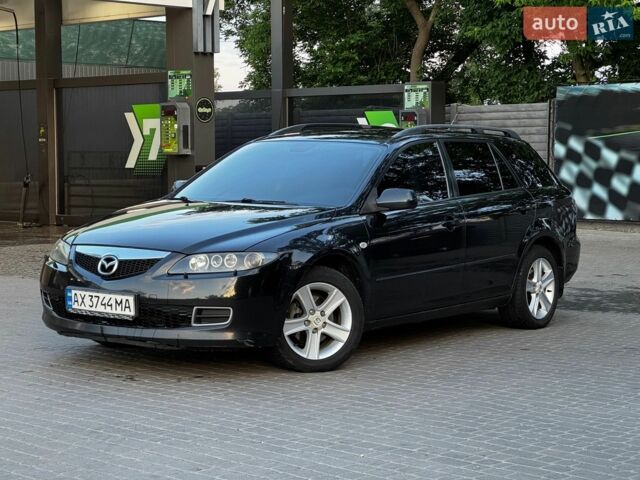 Чорний Мазда 6, об'ємом двигуна 2 л та пробігом 154 тис. км за 4600 $, фото 1 на Automoto.ua