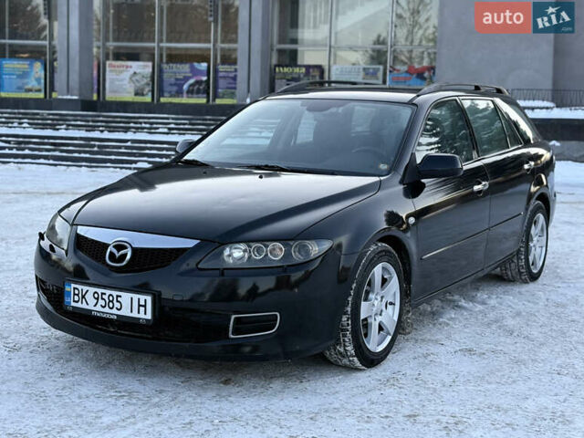 Черный Мазда 6, объемом двигателя 2 л и пробегом 250 тыс. км за 3300 $, фото 1 на Automoto.ua