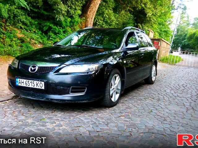 Черный Мазда 6, объемом двигателя 2 л и пробегом 280 тыс. км за 6500 $, фото 1 на Automoto.ua