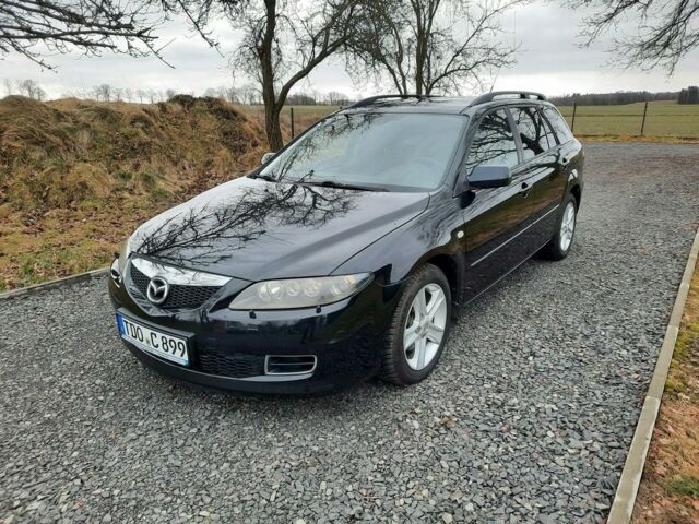 Черный Мазда 6, объемом двигателя 2 л и пробегом 195 тыс. км за 1704 $, фото 1 на Automoto.ua