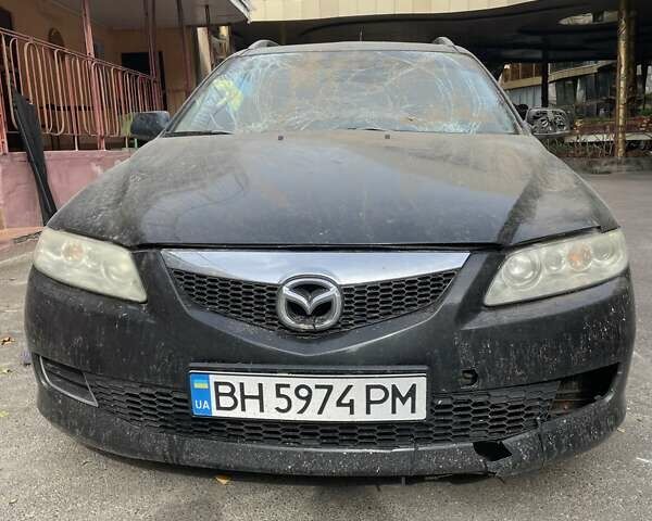 Черный Мазда 6, объемом двигателя 2 л и пробегом 305 тыс. км за 3500 $, фото 1 на Automoto.ua