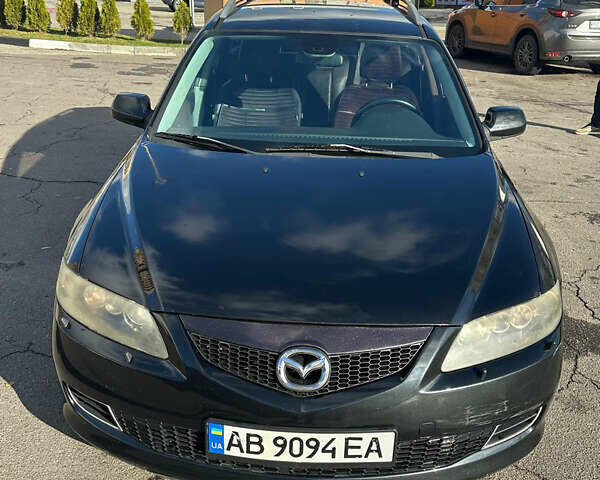 Черный Мазда 6, объемом двигателя 2 л и пробегом 342 тыс. км за 4500 $, фото 1 на Automoto.ua