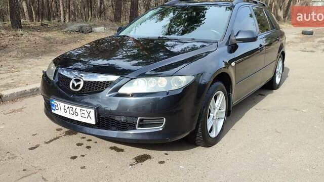 Чорний Мазда 6, об'ємом двигуна 2 л та пробігом 264 тис. км за 6200 $, фото 1 на Automoto.ua