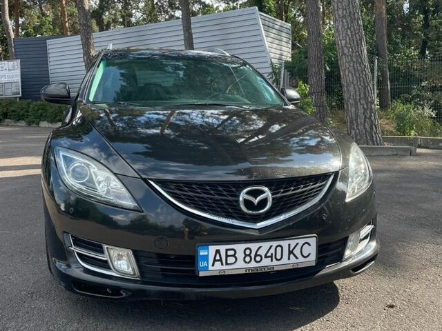 Черный Мазда 6, объемом двигателя 2 л и пробегом 187 тыс. км за 6800 $, фото 1 на Automoto.ua