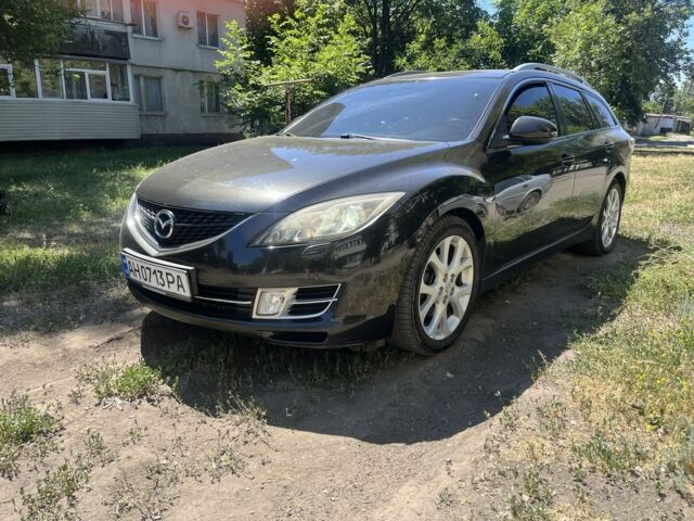 Черный Мазда 6, объемом двигателя 2 л и пробегом 270 тыс. км за 6700 $, фото 1 на Automoto.ua