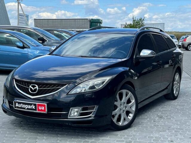 Черный Мазда 6, объемом двигателя 2 л и пробегом 267 тыс. км за 6990 $, фото 1 на Automoto.ua